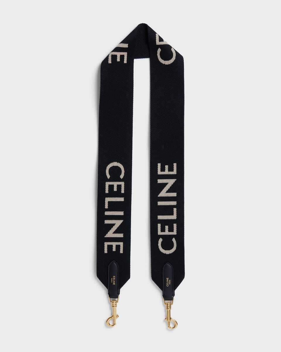 Logo Jacquard Wool Shoulder Strap